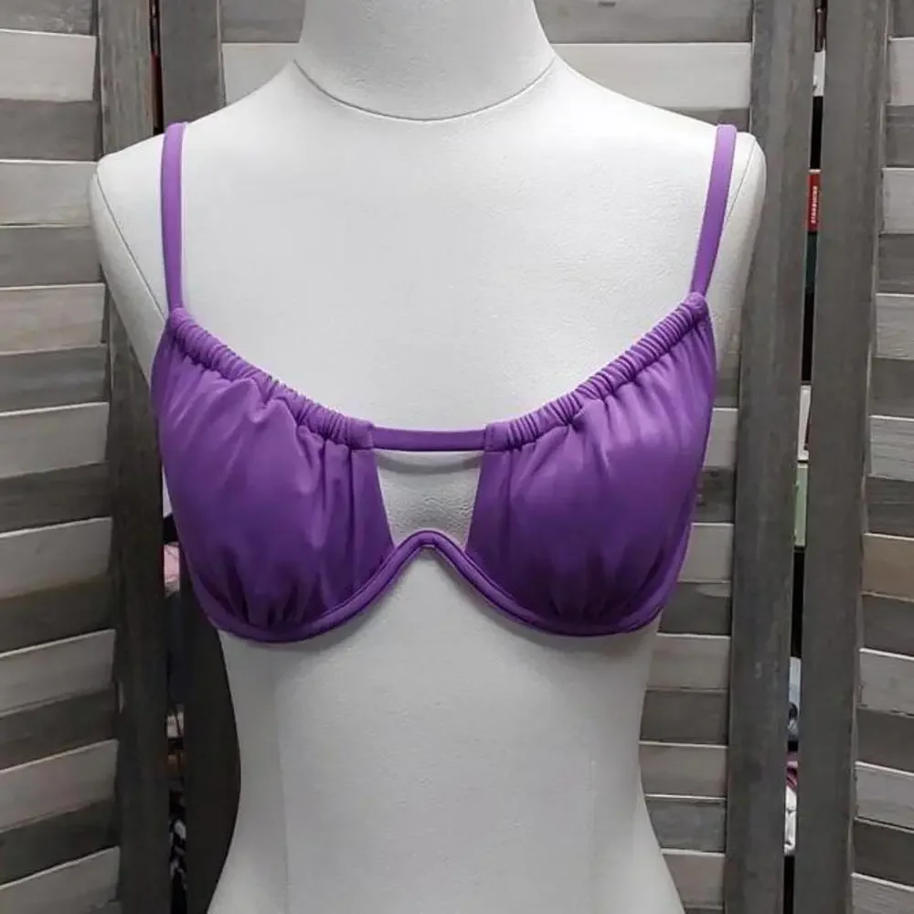 Women's Tunneled Neckline Underwire Bikini Top | Shade & Shore | 36C
